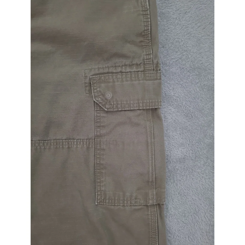 Wrangler Riggs Cargo Pants Mens‎ 38x32 Brown Ripstop Rugged Outdoor Workwear